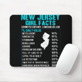 New Jersey Girl Facts Funny Birthday Gift Born In Mousepad (Mit Mouse)