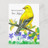 New Jersey Goldfinch Violets Postkarte (Vorderseite)