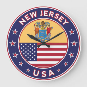 New Jersey Große Wanduhr