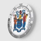 New Jersey Große Wanduhr (Winkel)