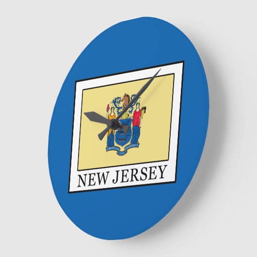 New Jersey Große Wanduhr (Winkel)