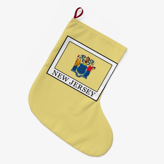 New Jersey Großer Weihnachtsstrumpf (Vorderansicht (hängend))
