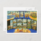 New Jersey-Grüße von US-Staaten Postkarte (Vorne/Hinten)