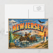 New Jersey Grußpostkarte  Postkarte (Vorne/Hinten)