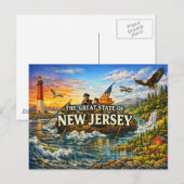 New Jersey Grußpostkarte Postkarte (Vorne/Hinten)