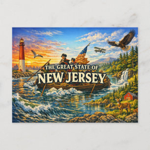 New Jersey Grußpostkarte Postkarte