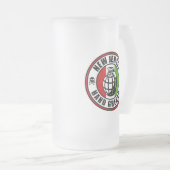 New-Jersey Handgranate Mattglas Bierglas (VorderseiteRechts)