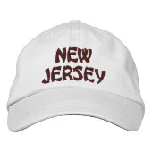 NEW JERSEY HAT BESTICKTE BASEBALLKAPPE (Vorderseite)