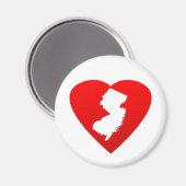 New Jersey Heart Magnet (Vorderseite/Rückseite)