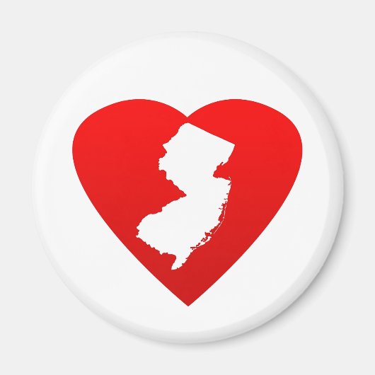 New Jersey Heart Magnet (Vorne)