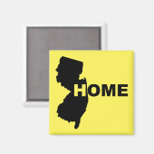 New Jersey Home Away From State Fridge Magnet (Vorderseite/Rückseite)