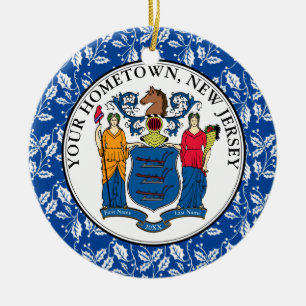 New-Jersey Hometown personifizieren Keramikornament