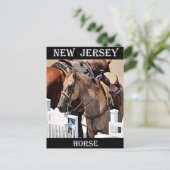New Jersey Horse Postkarte (Stehend Vorderseite)