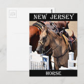 New Jersey Horse Postkarte (Vorne/Hinten)