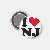 NEW JERSEY - "I LIEBE NJ" "I LIEBE NEW JERSEY" MAGNET (Vorderseite/Rückseite)