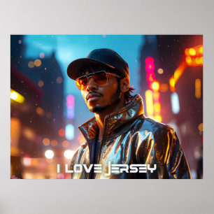NEW JERSEY - ICH LIEBE JERSEY POSTER