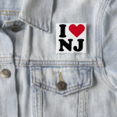 NEW-JERSEY - "ICH LIEBE NJ" "ICH LIEBE NEW-JERSEY" BUTTON (Beispiel)