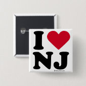 NEW-JERSEY - "ICH LIEBE NJ" "ICH LIEBE NEW-JERSEY" BUTTON (Vorne & Hinten)