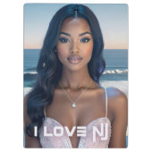 NEW JERSEY - ICH LIEBE NJ KLEMMBRETT (Rückseite)
