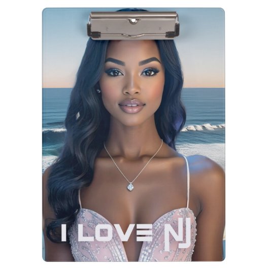 NEW JERSEY - ICH LIEBE NJ KLEMMBRETT (Vorderseite)