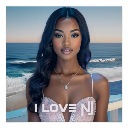 NEW JERSEY - ICH LIEBE NJ POSTER (Vorderseite)