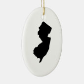 New Jersey in Black and White Keramik Ornament (Rechts)