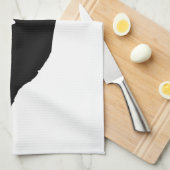 New Jersey in Black and White Küchentuch (Viertel Falte)