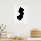 New Jersey in Black and White Poster (Küche)