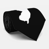 New Jersey in Weiß und Schwarz Krawatte (Gerollt)
