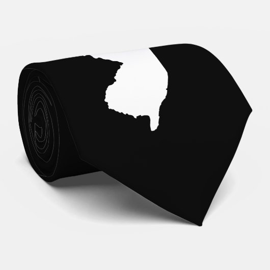 New Jersey in Weiß und Schwarz Krawatte (Gerollt)