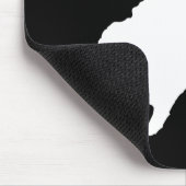 New Jersey in Weiß und Schwarz Mousepad (Ecke)