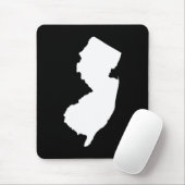 New Jersey in Weiß und Schwarz Mousepad (Mit Mouse)