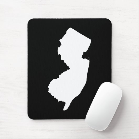 New Jersey in Weiß und Schwarz Mousepad (Mit Mouse)