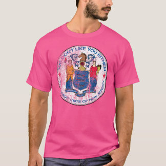 New Jersey Inoffizielles Staatssiegel bedrängt T-Shirt