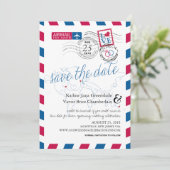 New Jersey Ireland Australia Airmail Save the Date (Stehend Vorderseite)