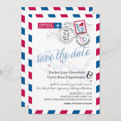 New Jersey Ireland Australia Airmail Save the Date (Vorne/Hinten)