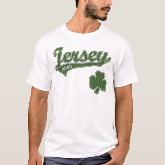 New-Jersey irisches Kleeblattt-shirt T-Shirt (Vorderseite)