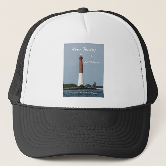 New-Jersey ist - Barnegat Leuchtturm fantastisch Truckerkappe (Vorderseite)
