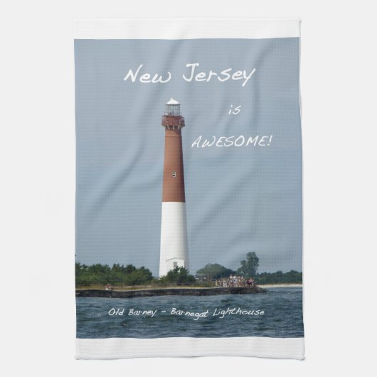 New Jersey ist Phantastisch - Barnegat Lighthouse Handtuch (Vertikal)