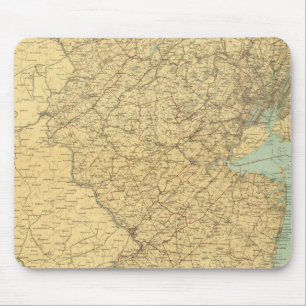 New Jersey Karte Mousepad