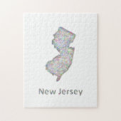 New-Jersey Karte Puzzle (Vertikal)