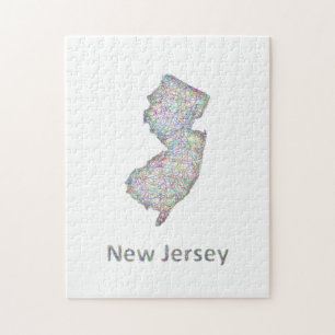 New-Jersey Karte Puzzle