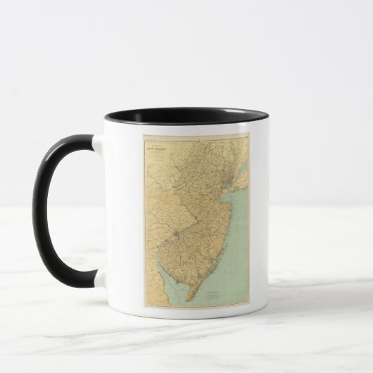 New Jersey Karte Tasse (Links)