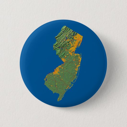 New-Jersey Karten-Knopf Button (Vorderseite)