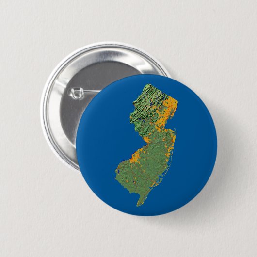 New-Jersey Karten-Knopf Button (Vorne & Hinten)