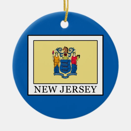 New Jersey Keramik Ornament (Vorne)