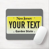 New-Jersey Kfz-Kennzeichen-Mausunterlage Mousepad (Mit Mouse)