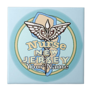 New Jersey Krankenschwester Caduceus Kachel