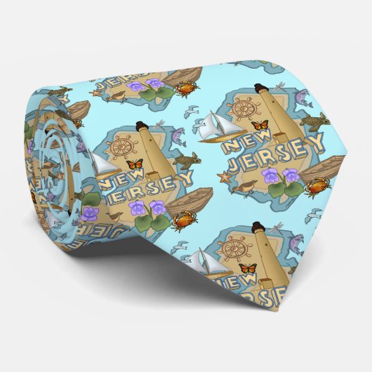 New Jersey Krawatte (Gerollt)