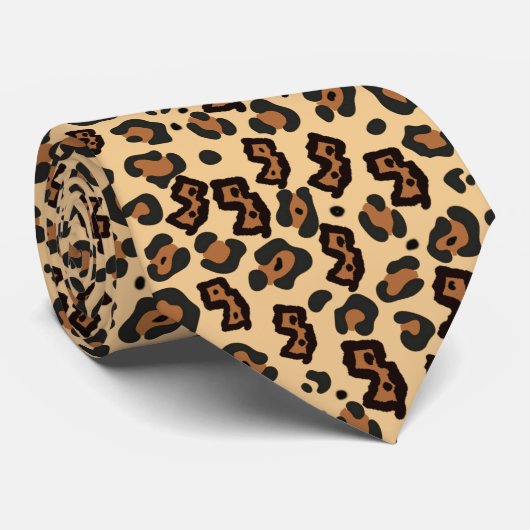NEW JERSEY LEOPARD BANDANA GRADIENT KRAWATTE (Gerollt)